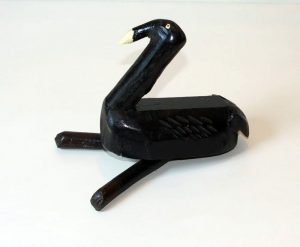 Lancelot hand carved, hand painted, wood sculpture, Roger Dumont
